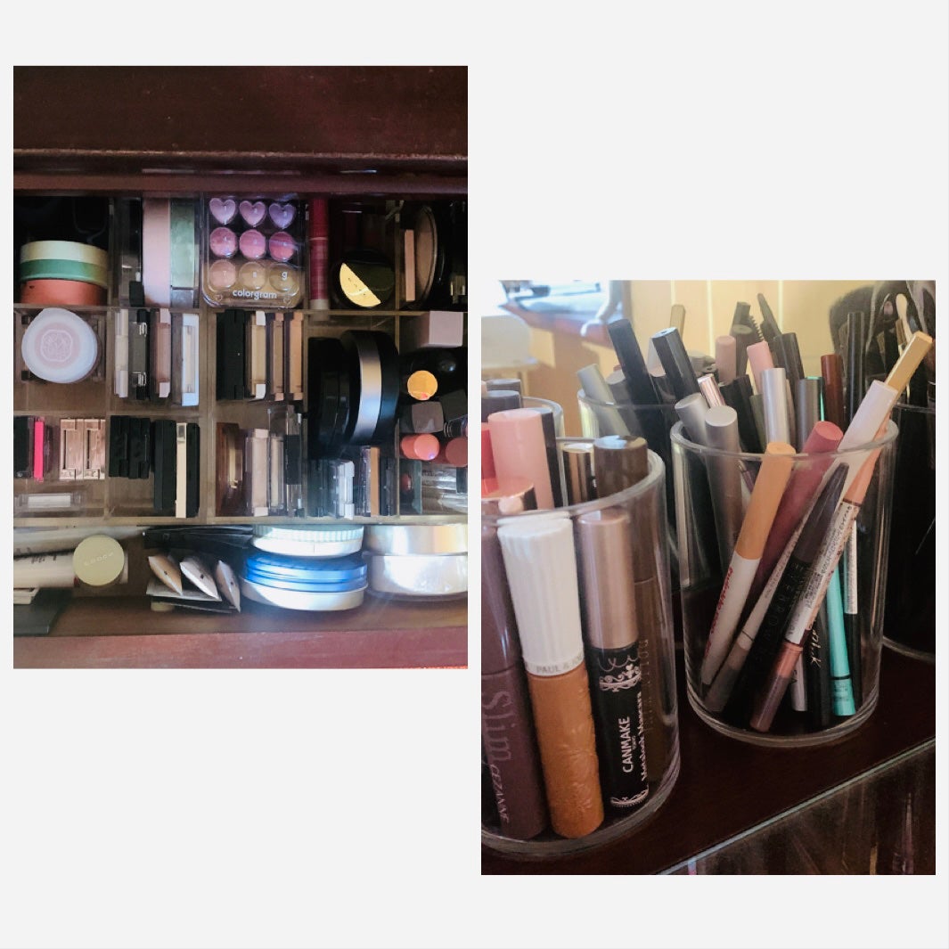 アクリルポット/無印良品/その他化粧小物を使ったクチコミ(1枚目)