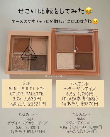 3CE MINI MULTI EYE COLOR PALETTE/3CE/アイシャドウパレットを使ったクチコミ（6枚目）