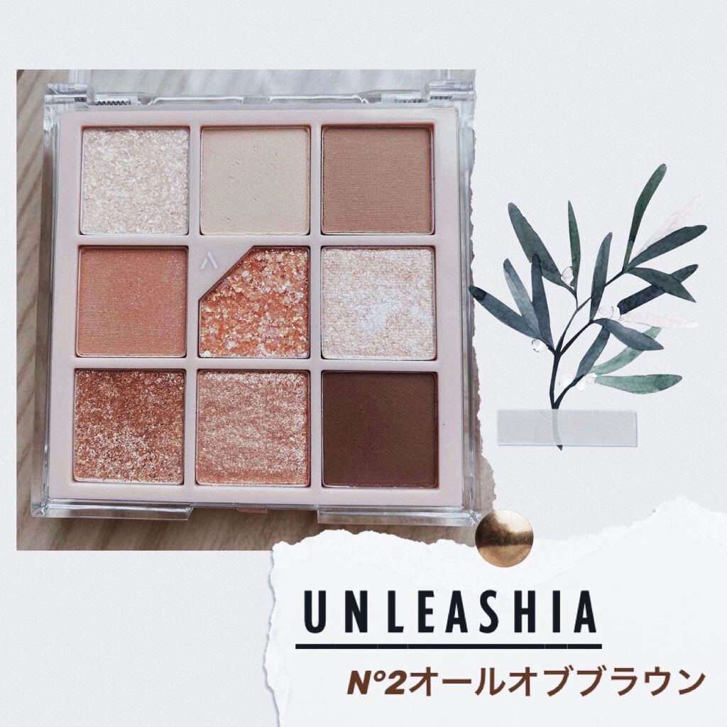 グリッターペディアアイパレット/unleashia/アイシャドウパレットを使ったクチコミ(1枚目)