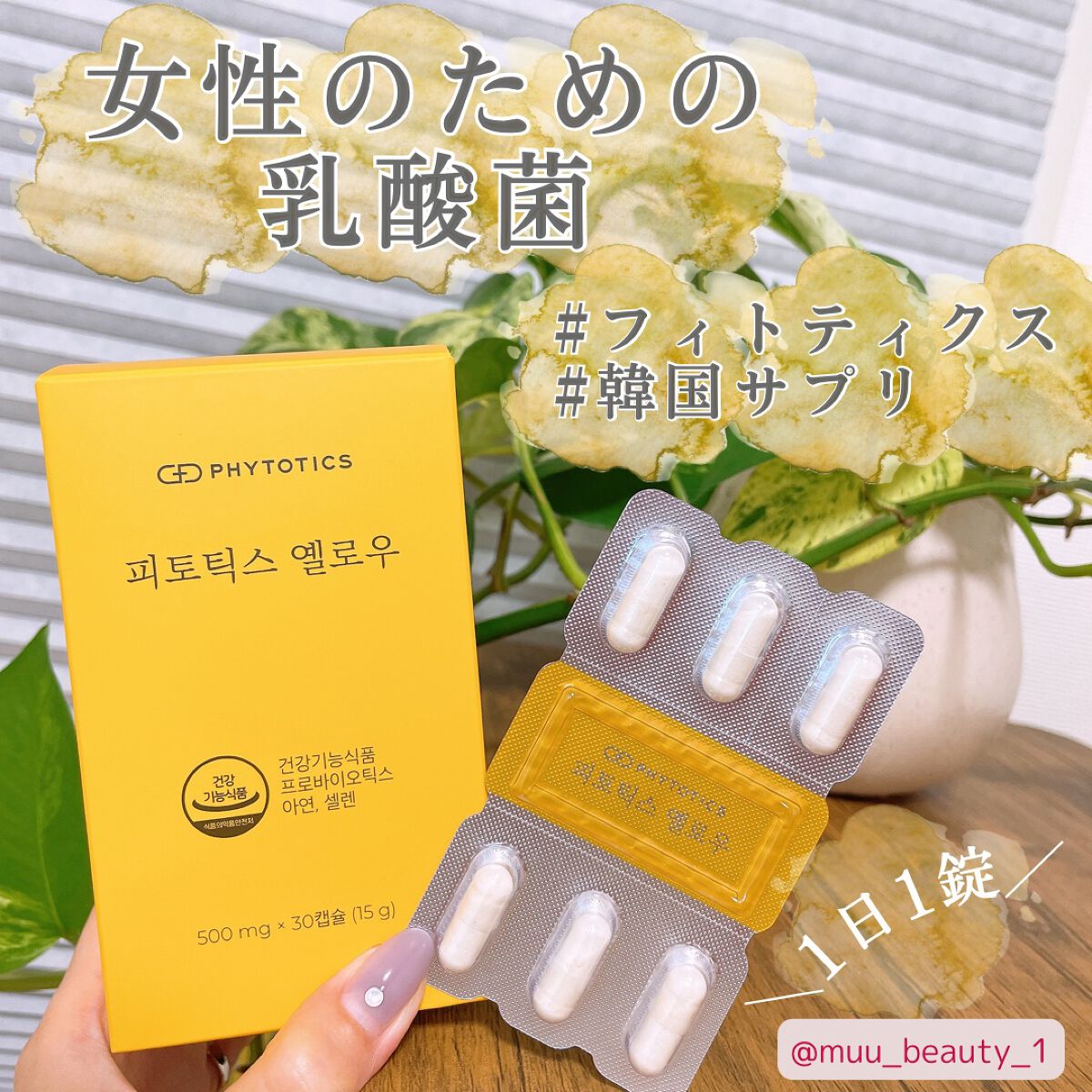 フィトティクス黄色/PHYTOTICS/美容サプリメントを使ったクチコミ(1枚目)