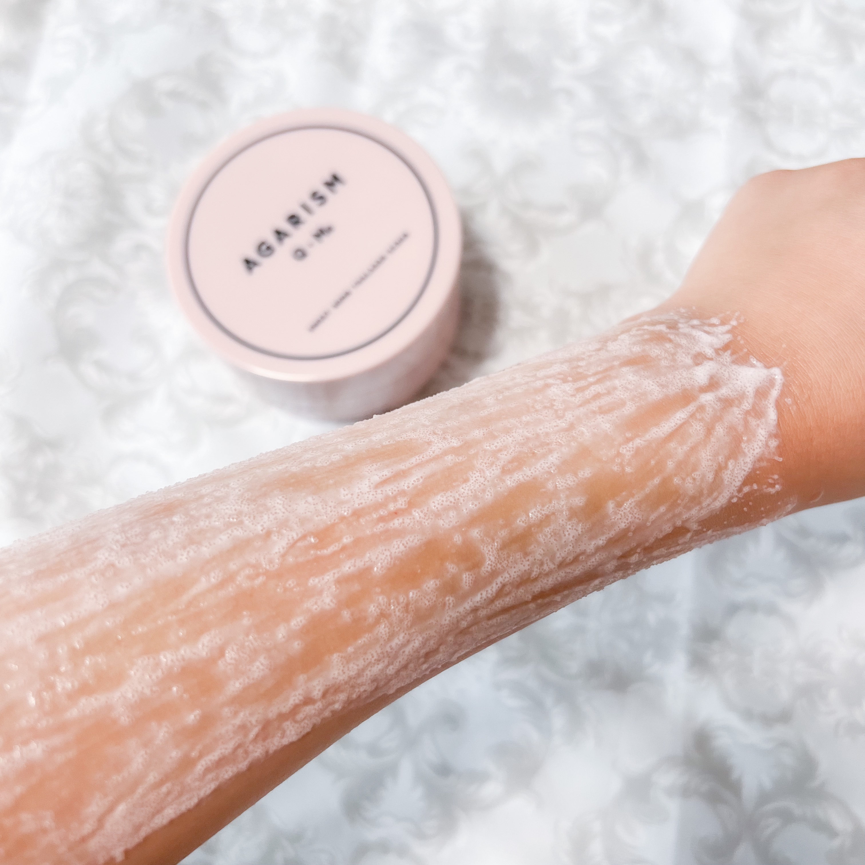 Q+Me スウィート ボム タラソ スクラブ/AGARISM/バストケア・ヒップケアを使ったクチコミ（3枚目）