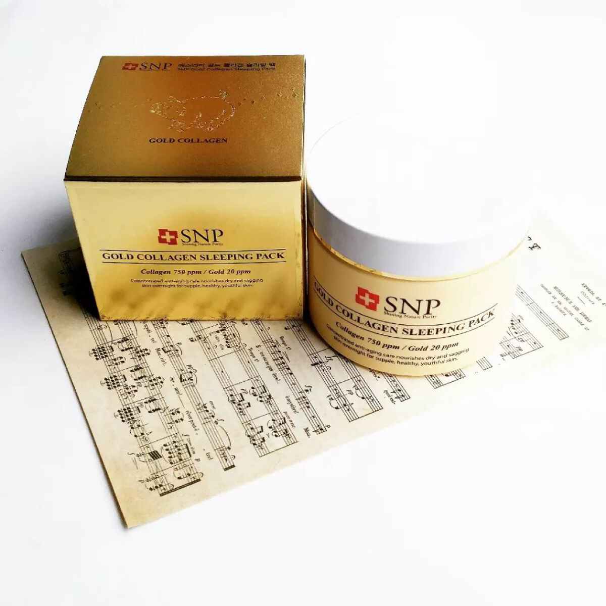 SNP ゴールド コラーゲン スリーピング パック/SNP/シートマスク・パックを使ったクチコミ(1枚目)