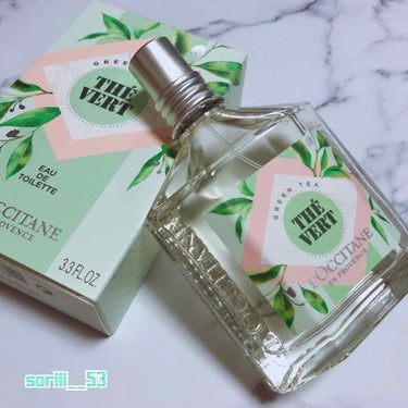 L'OCCITANE グリーンティ オードトワレのクチコミ「ロクシタンオードトワレ
限定のグリーンティーの香り🌱

ヴァーベナとも迷いましたが
限定品のこ.....」（1枚目）