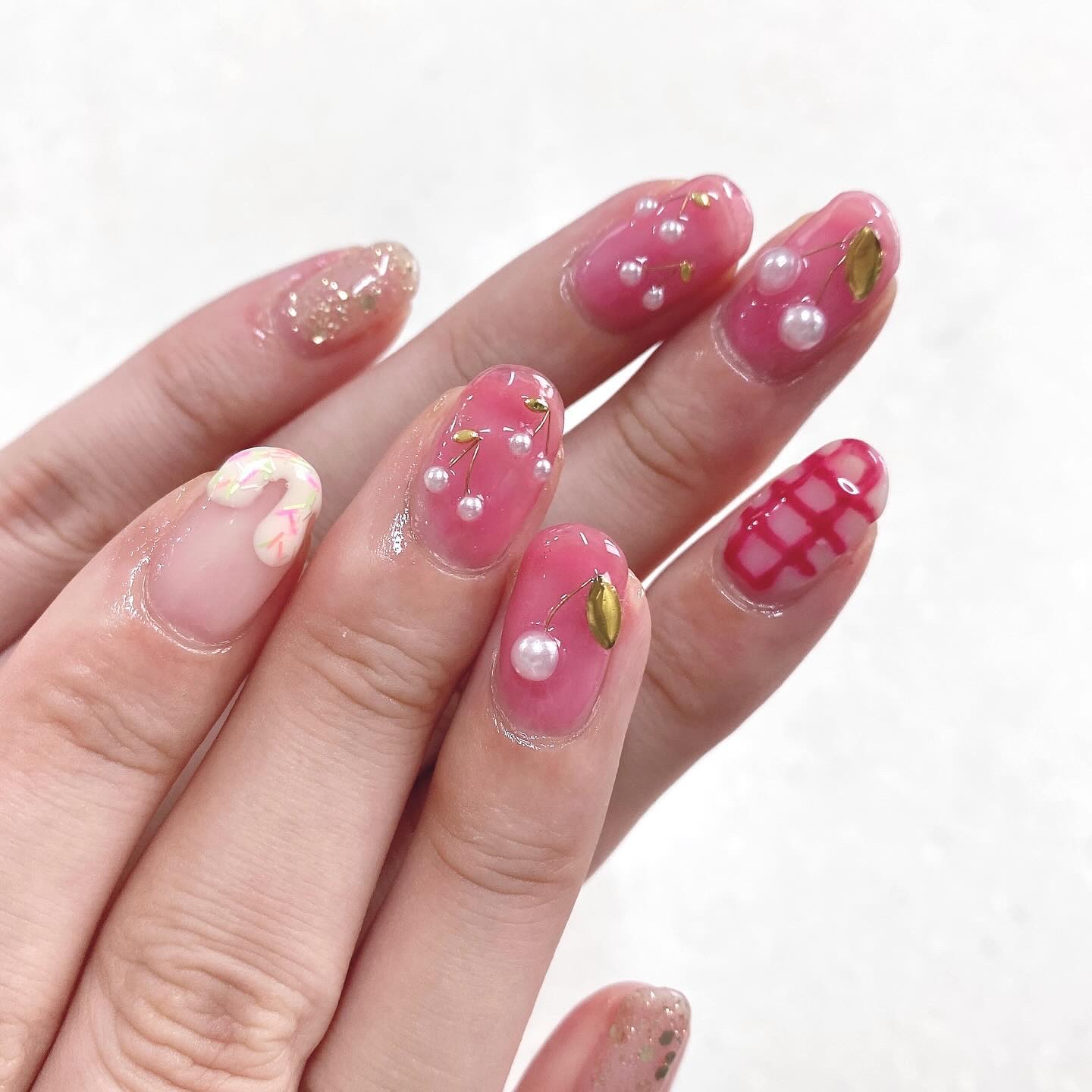 ジェルネイル（ライト対応）/セリア/ジェルネイルを使ったクチコミ（2枚目）