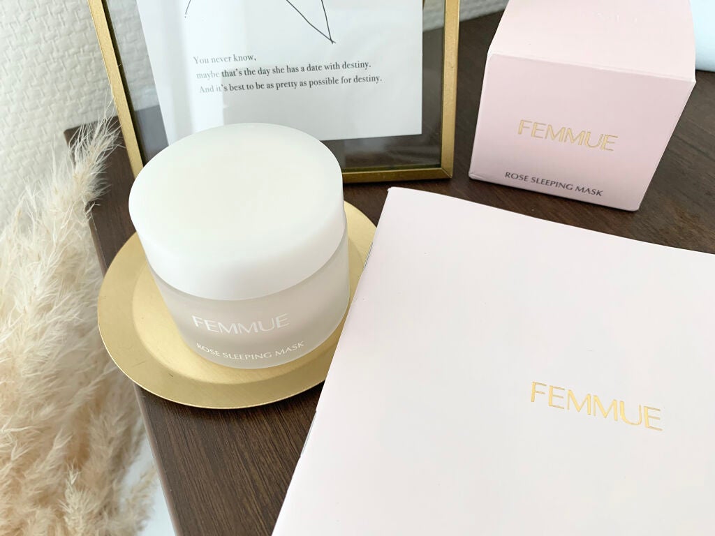 ローズウォーター スリーピングマスク/FEMMUE/フェイスクリームを使ったクチコミ(1枚目)
