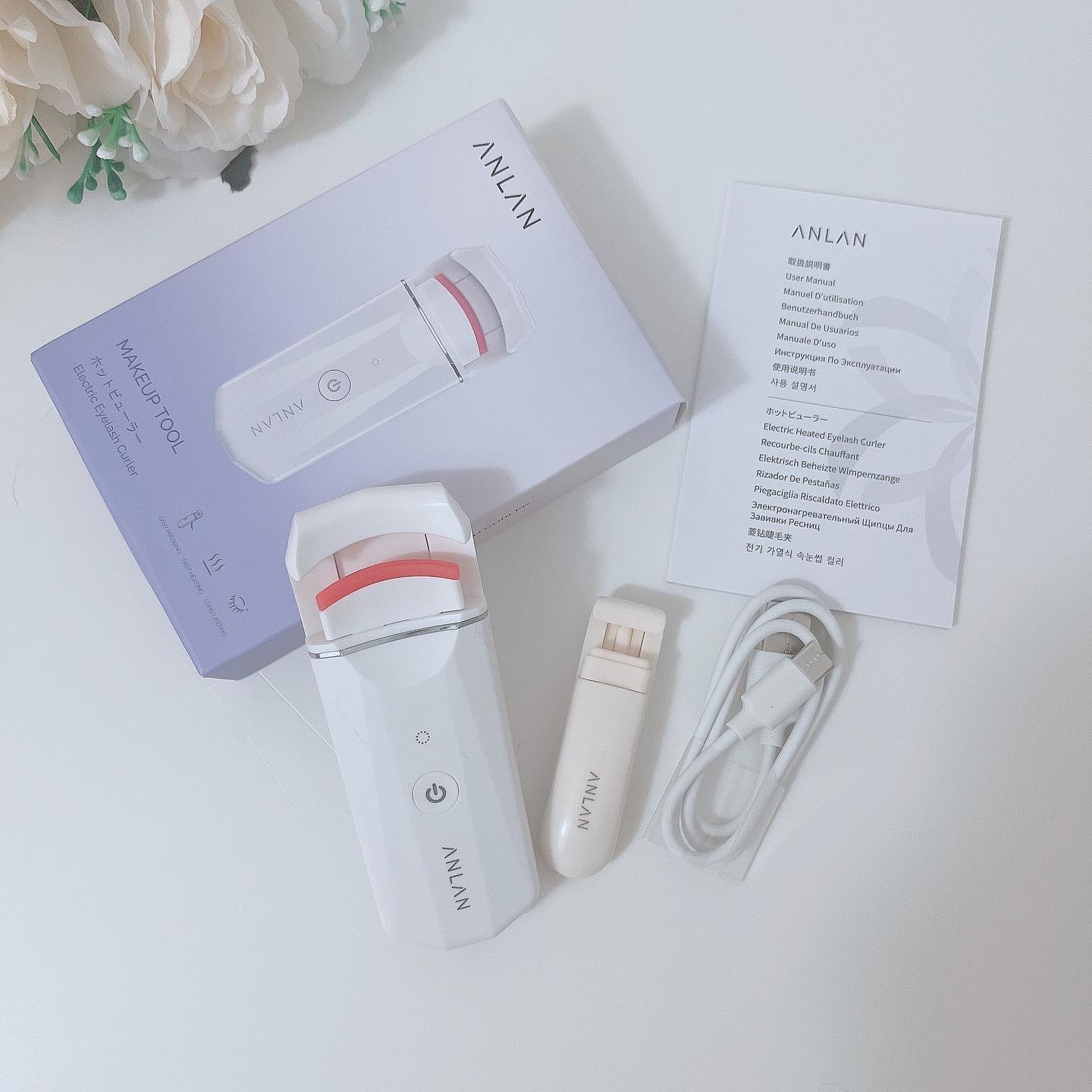 ANLAN ホットビューラー カーラー型のクチコミ「ANLAN
ホットビューラー

SNSを見ていて気になっていた商品、お試しさせて頂きました

.....」（2枚目）