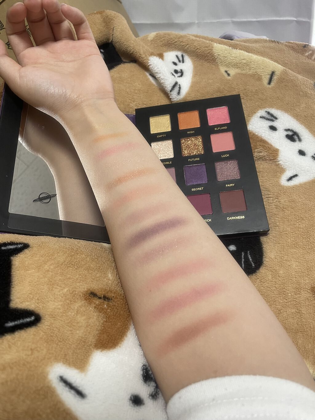 星空12色アイシャドウパレット/VCND/アイシャドウパレットを使ったクチコミ（3枚目）