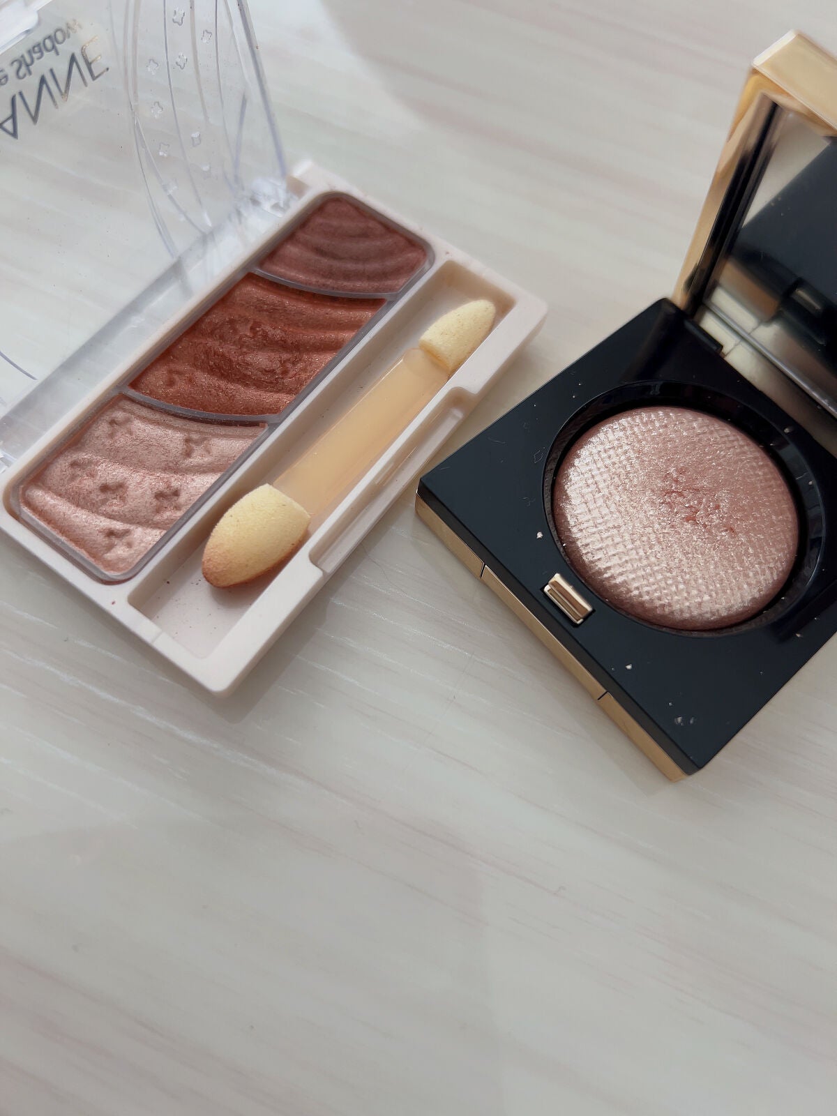 トーンアップアイシャドウ/CEZANNE/アイシャドウパレットを使ったクチコミ(3枚目)