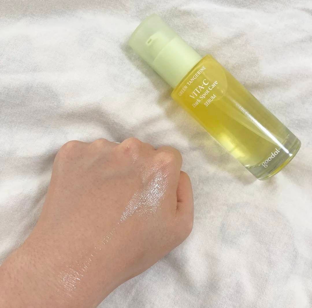 グリーンタンジェリン ビタC ダークスポットケアセラム/goodal/美容液を使ったクチコミ(3枚目)