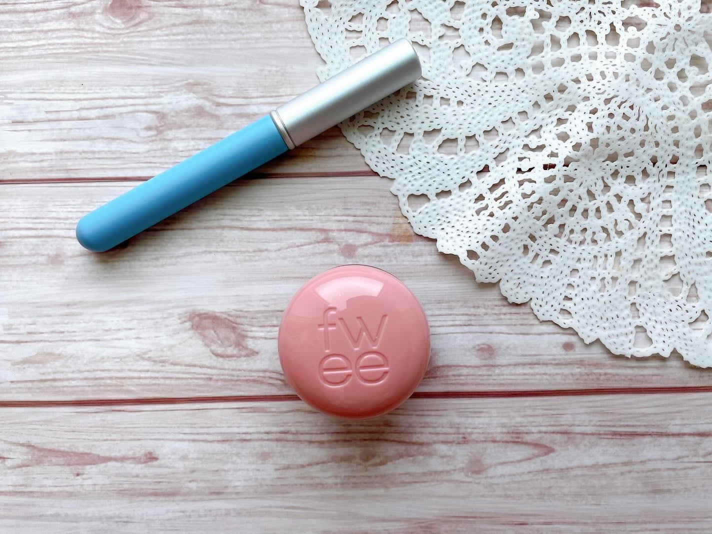 リップアンドチーク ブラーリープリンポット/fwee/口紅を使ったクチコミ(2枚目)