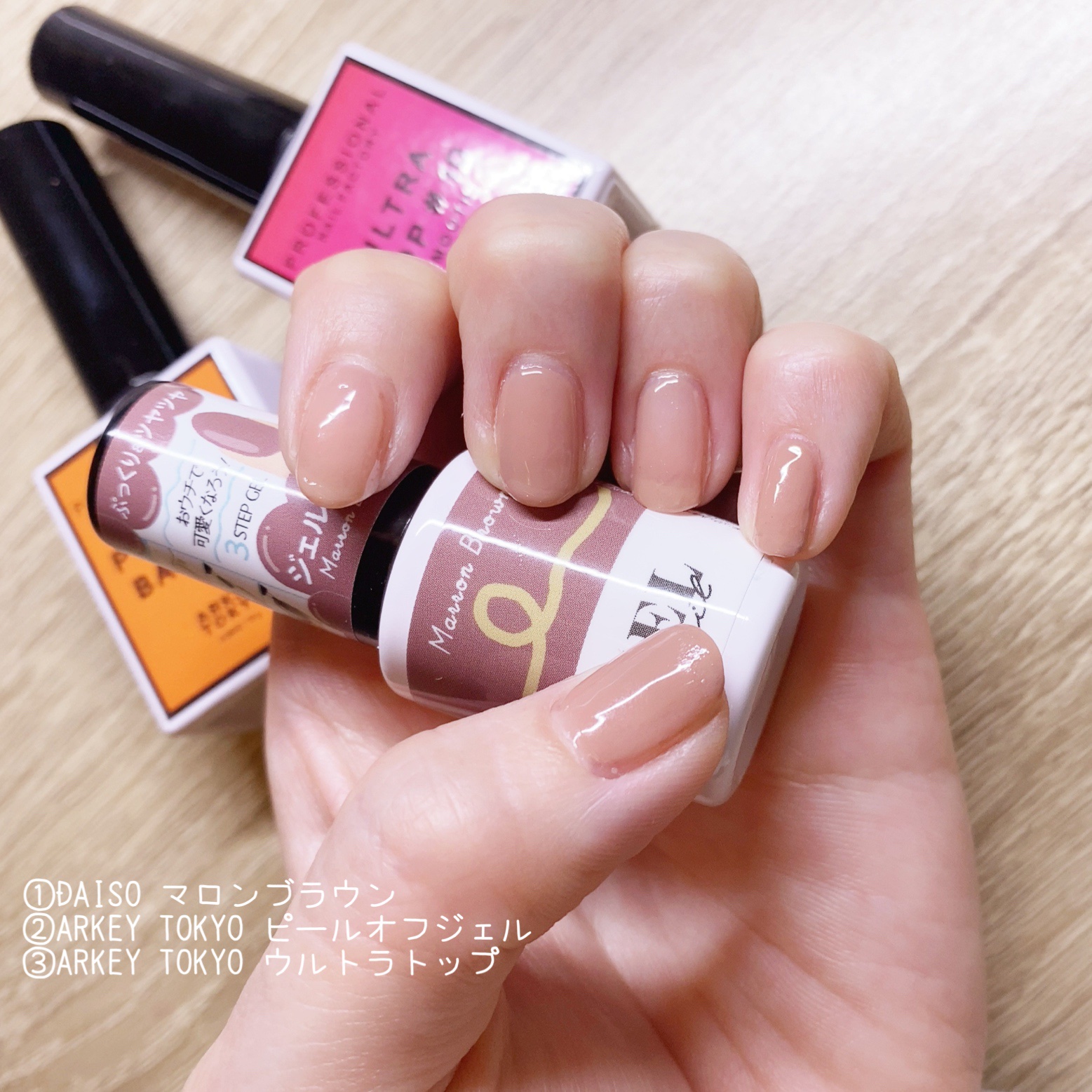 PEEL OFF BASE #8 【ポリコ】/ARKEY TOKYO/ジェルネイルを使ったクチコミ（2枚目）