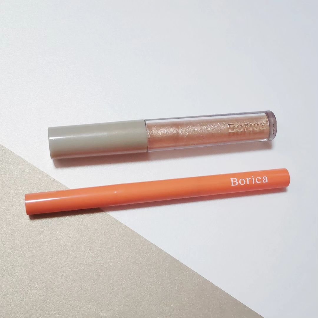 美容液カラーライナー 104 メタリックオレンジ/Borica/リキッドアイライナーを使ったクチコミ（1枚目）