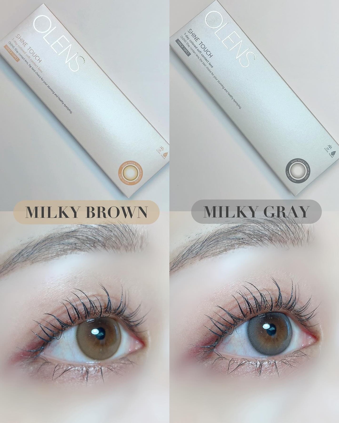 ShineTouch 1day/OLENS/ワンデー(1DAY)カラコンを使ったクチコミ(2枚目)