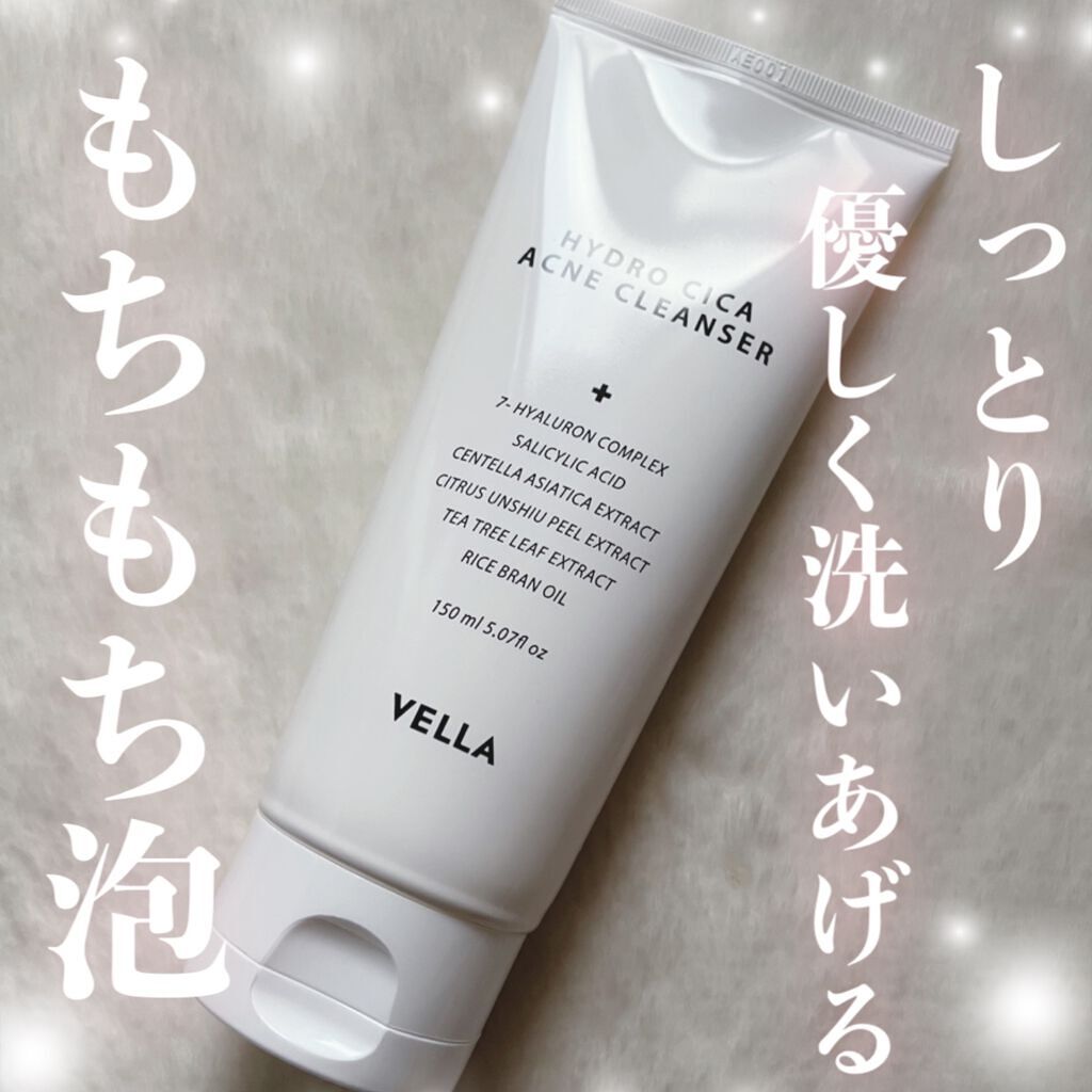 ハイドロシカアクネクレンザー/VELLA/泡洗顔を使ったクチコミ（1枚目）