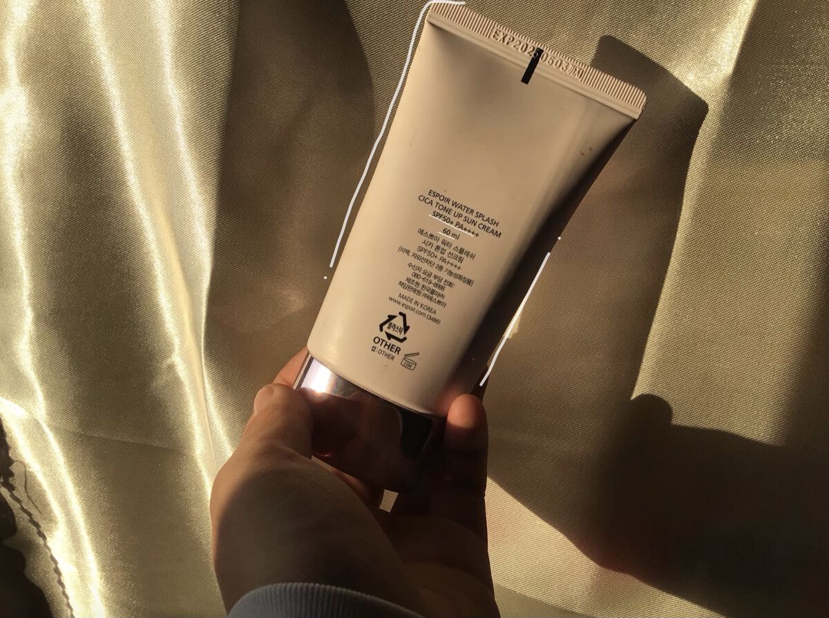 ウォータースプラッシュシカトーンアップクリーム/espoir/化粧下地を使ったクチコミ（1枚目）