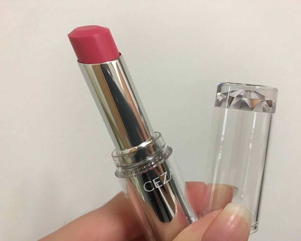 ラスティンググロスリップ/CEZANNE/口紅を使ったクチコミ（2枚目）