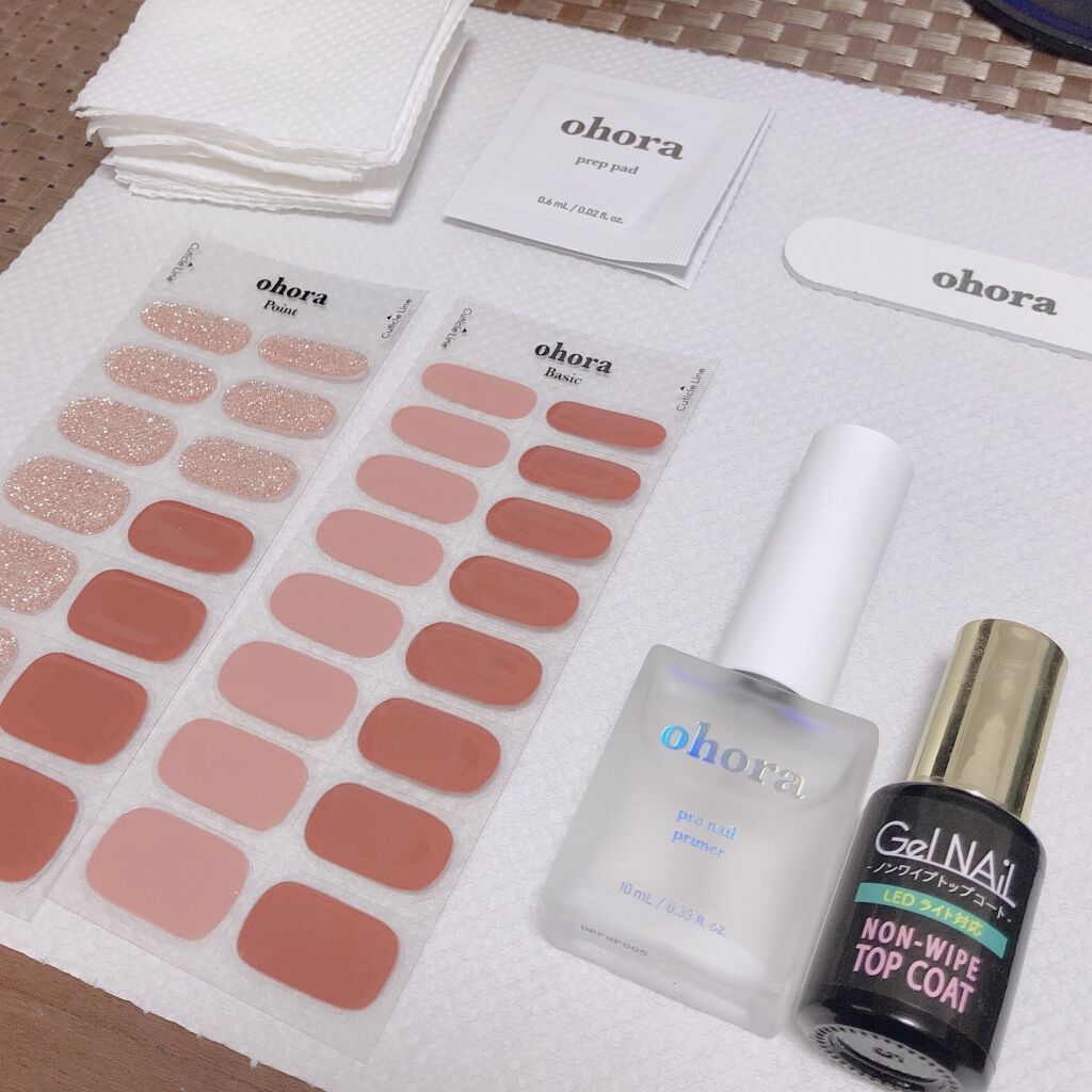 セミキュアジェルネイル（ハンド） ND-048 N Heimish/ohora/ネイルシールを使ったクチコミ（3枚目）