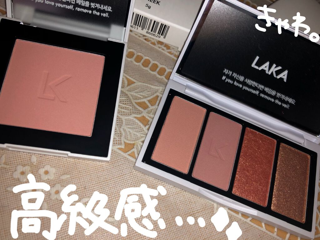 ジャストチーク/Laka/パウダーチークを使ったクチコミ（2枚目）