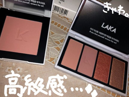 ジャストチーク/Laka/パウダーチークを使ったクチコミ(2枚目)