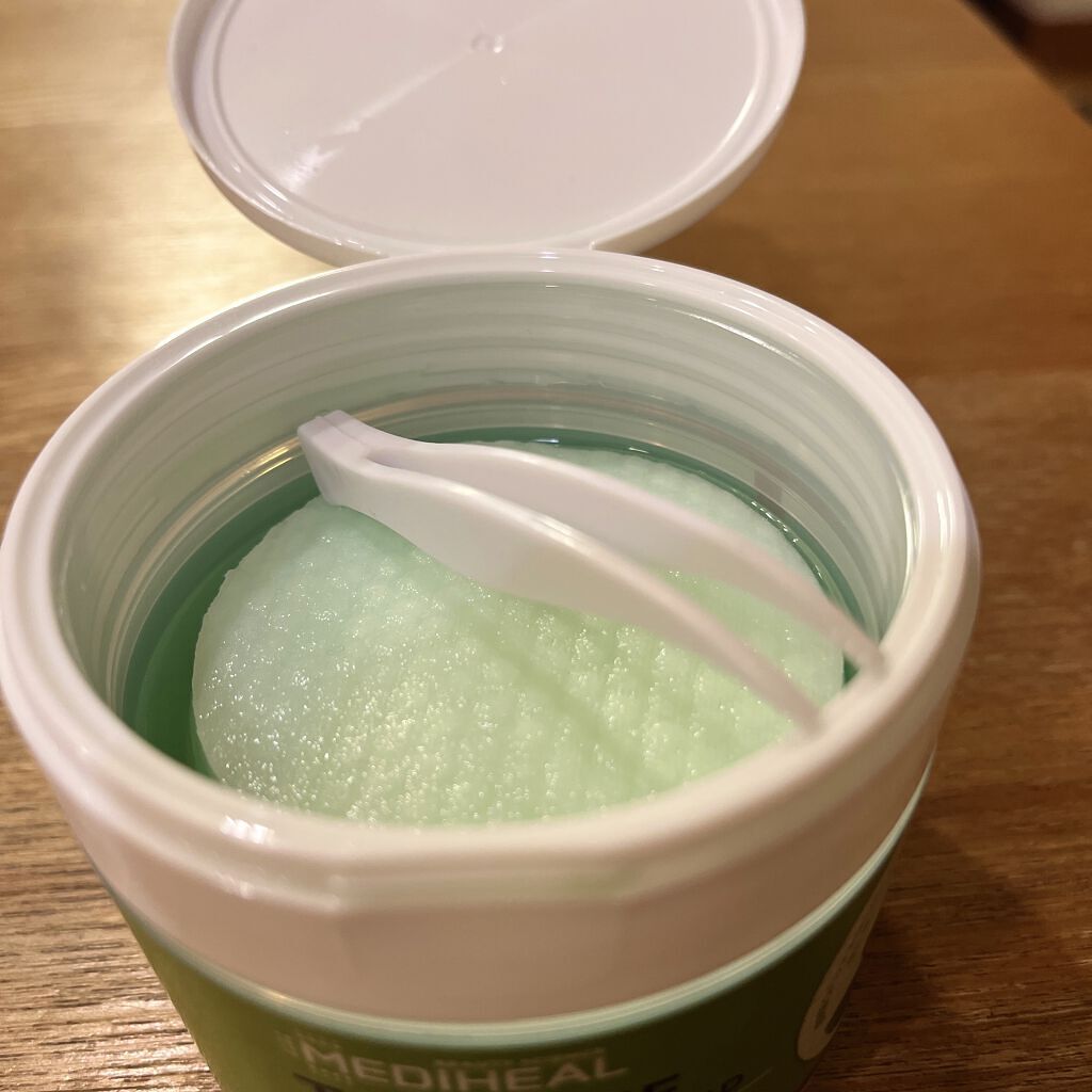 グリーンタンジェリン ビタCダークスポットケアパッド/goodal/トナーパッドを使ったクチコミ（3枚目）