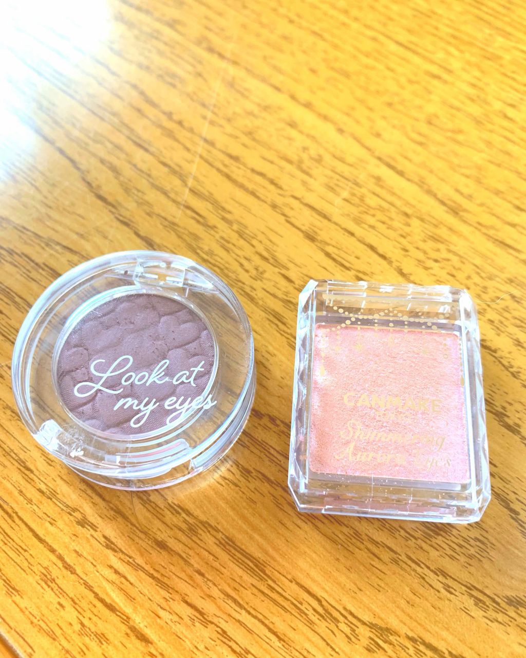 シマリングオーロラアイズ/キャンメイク/単色アイシャドウを使ったクチコミ（1枚目）