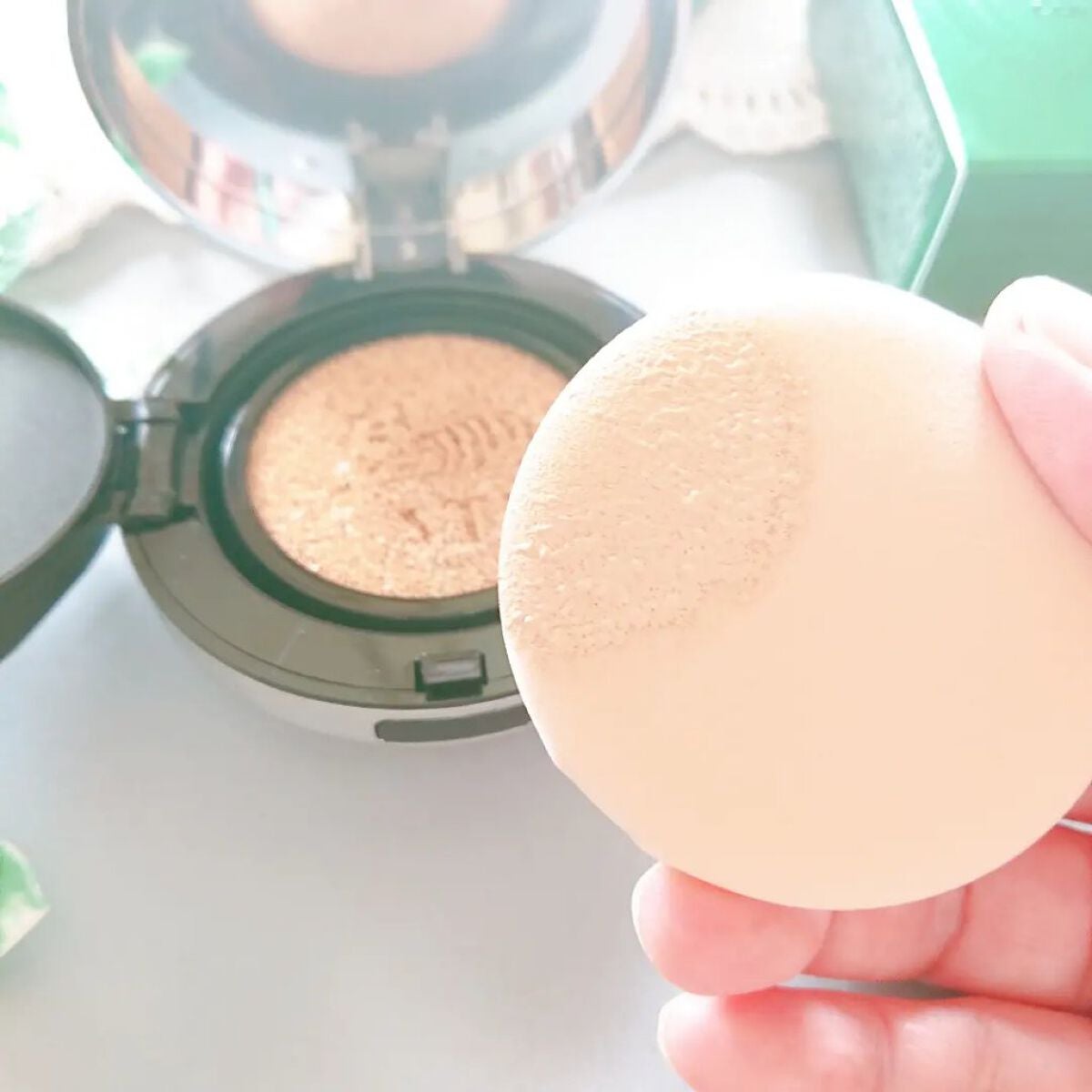 CICA エアリーフィットカバークッション/VT/クッションファンデーションを使ったクチコミ(3枚目)