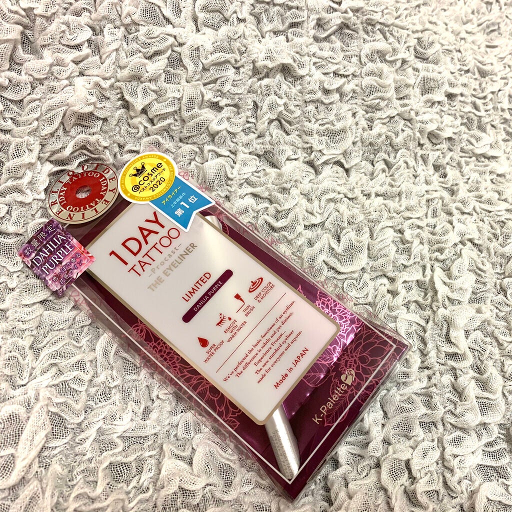 1DAY TATTOO プロキャスト ザ・アイライナー/K-パレット/リキッドアイライナーを使ったクチコミ(3枚目)