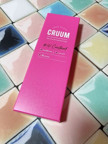 CRUUM 1day Custard/CRUUM/ワンデー（１DAY）カラコンを使ったクチコミ（1枚目）