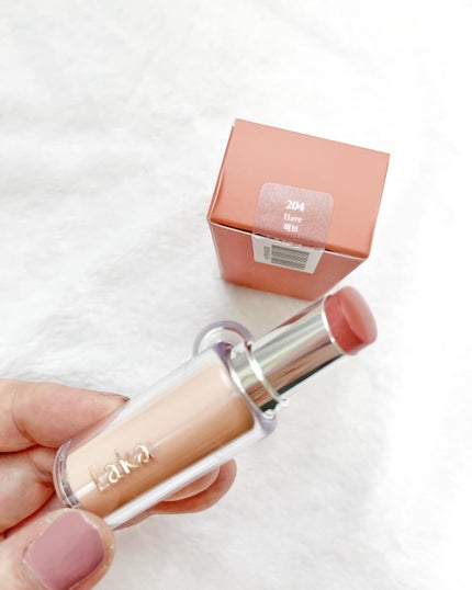 ボンディンググロウリップスティック/Laka/口紅を使ったクチコミ(2枚目)