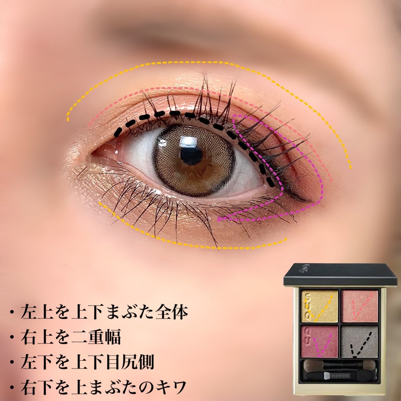 シグニチャー カラー アイズ/SUQQU/アイシャドウパレットを使ったクチコミ(2枚目)