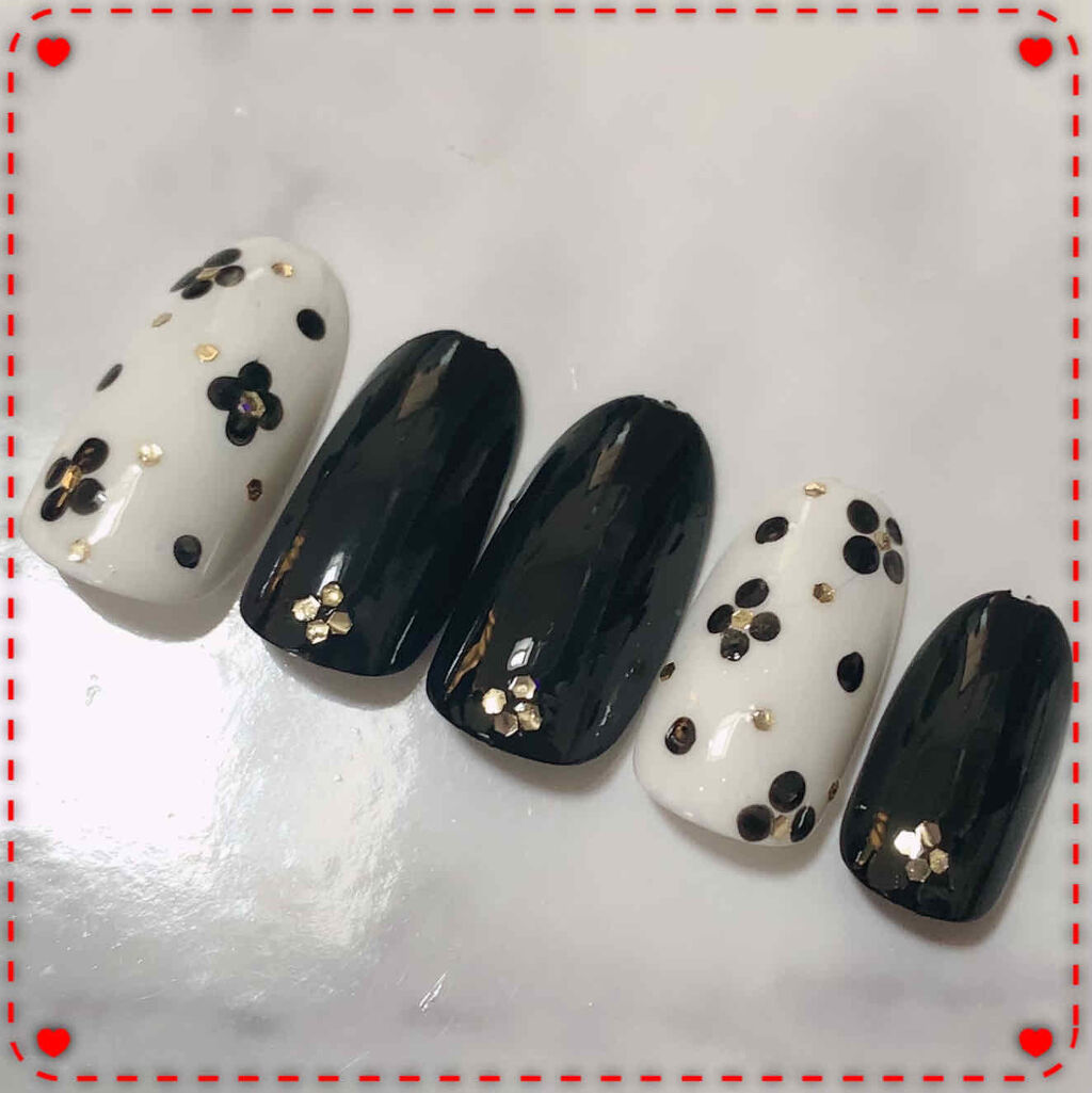 SHジェルネイル(ライト不要)/セリア/ジェルネイルを使ったクチコミ（2枚目）