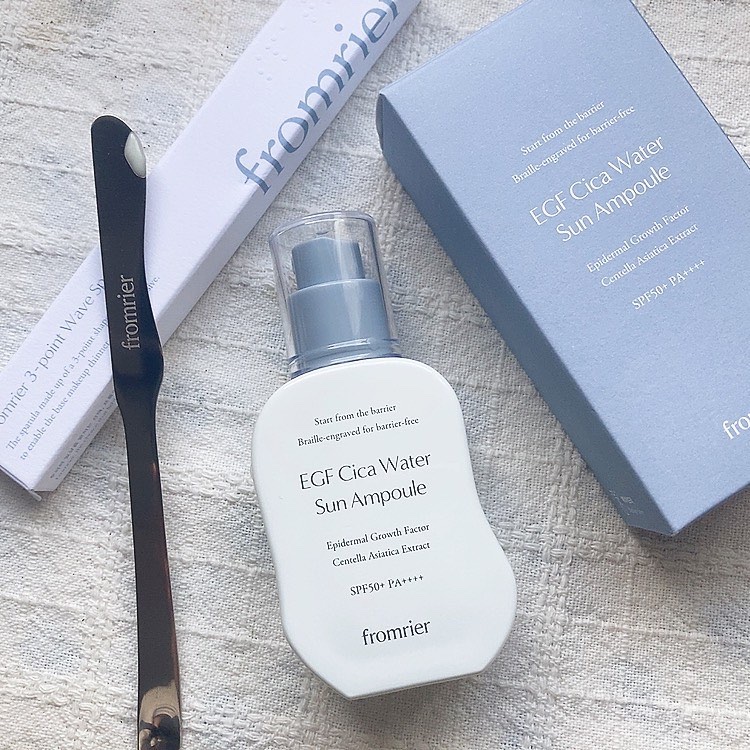 EGFシカウォーターサンアンプル/fromrier/日焼け止めローションを使ったクチコミ（2枚目）