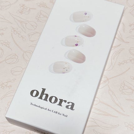 セミキュアジェルネイル(ハンド)/ohora/ネイルシールを使ったクチコミ(1枚目)