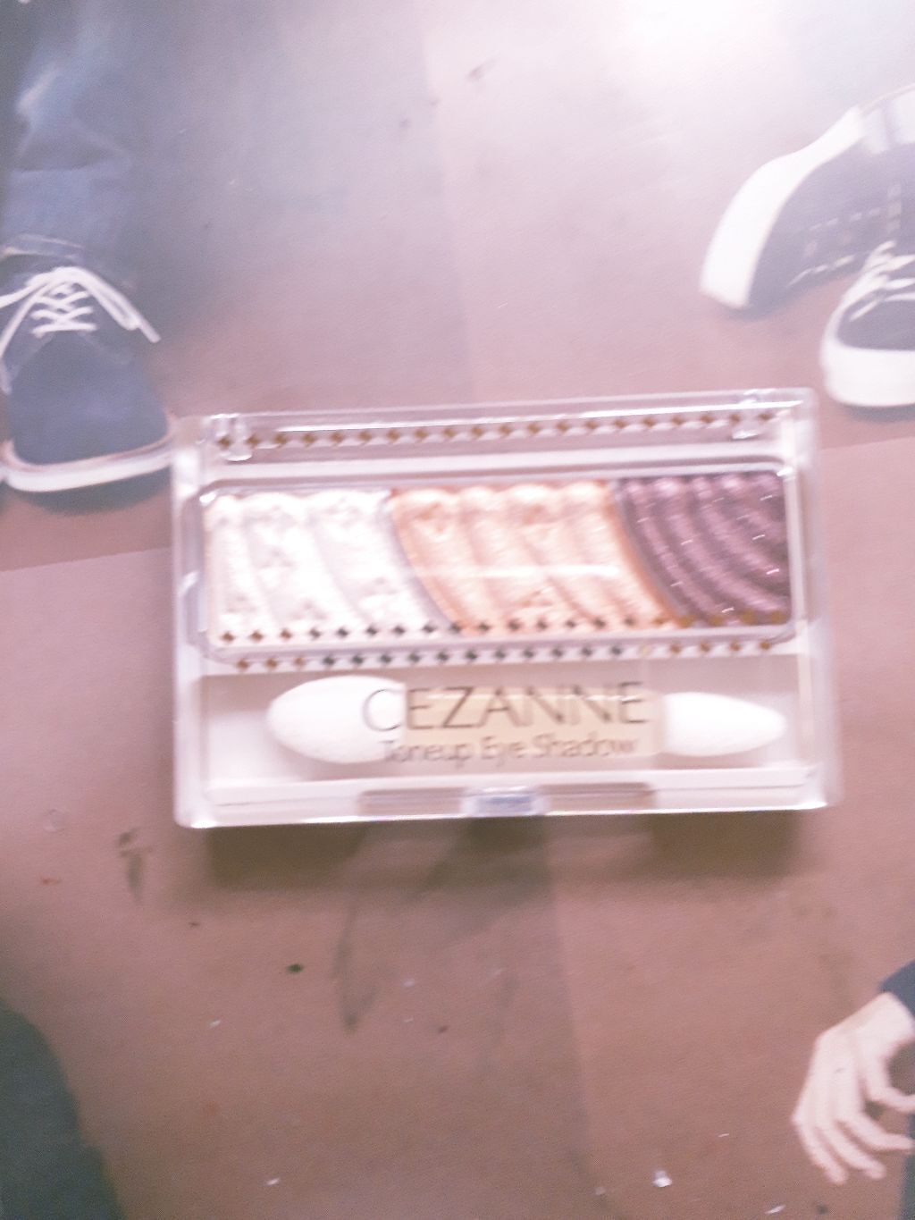 トーンアップアイシャドウ/CEZANNE/アイシャドウパレットを使ったクチコミ(1枚目)