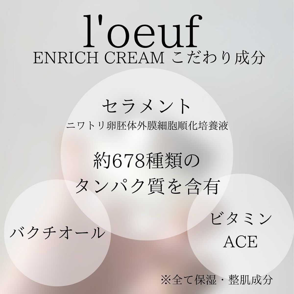 ルフ エンリッチクリーム/l'oeuf by essencebase/フェイスクリームを使ったクチコミ(6枚目)