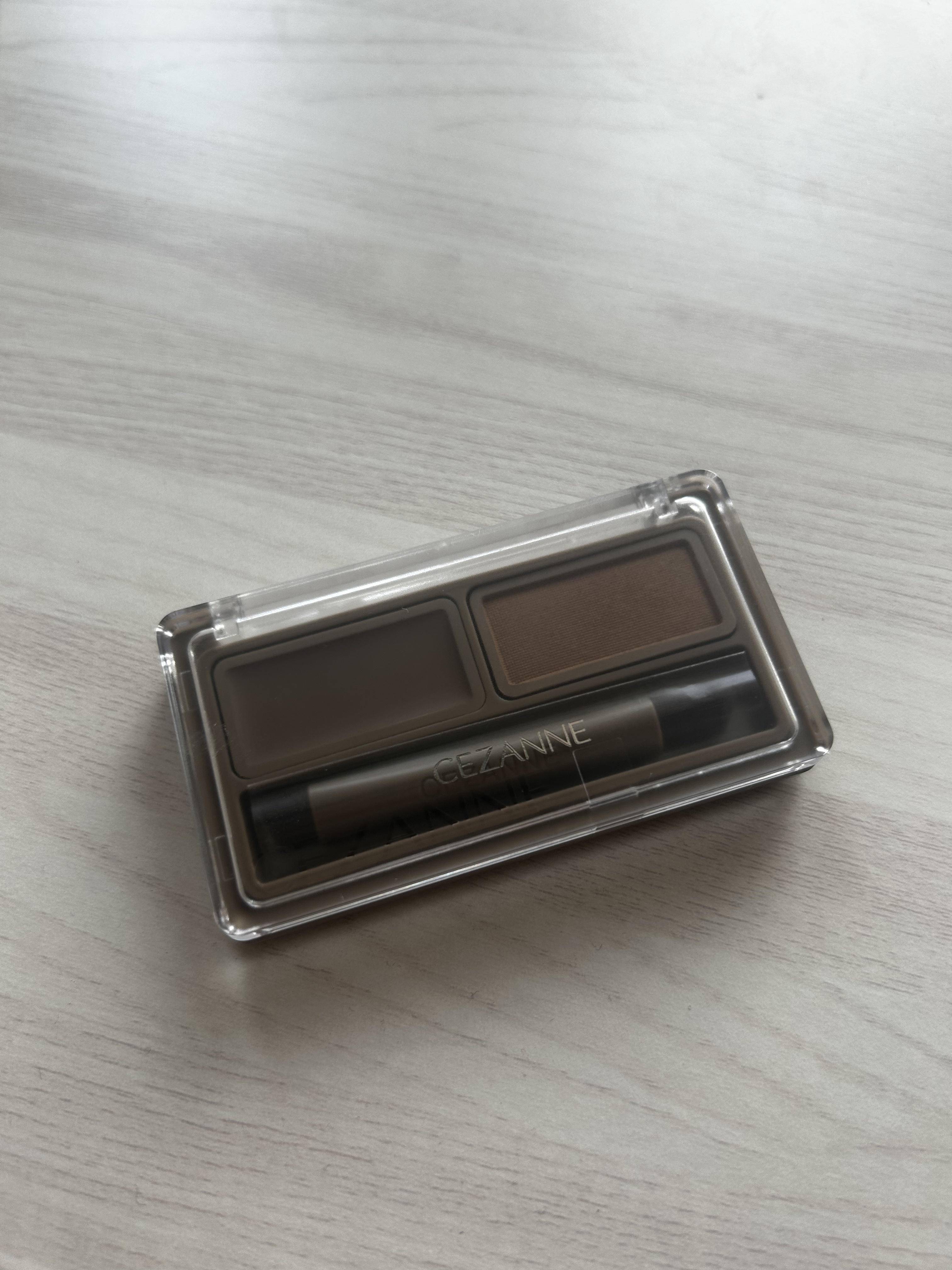 アイブロウワックス＆パウダー/CEZANNE/アイブロウを使ったクチコミ（2枚目）