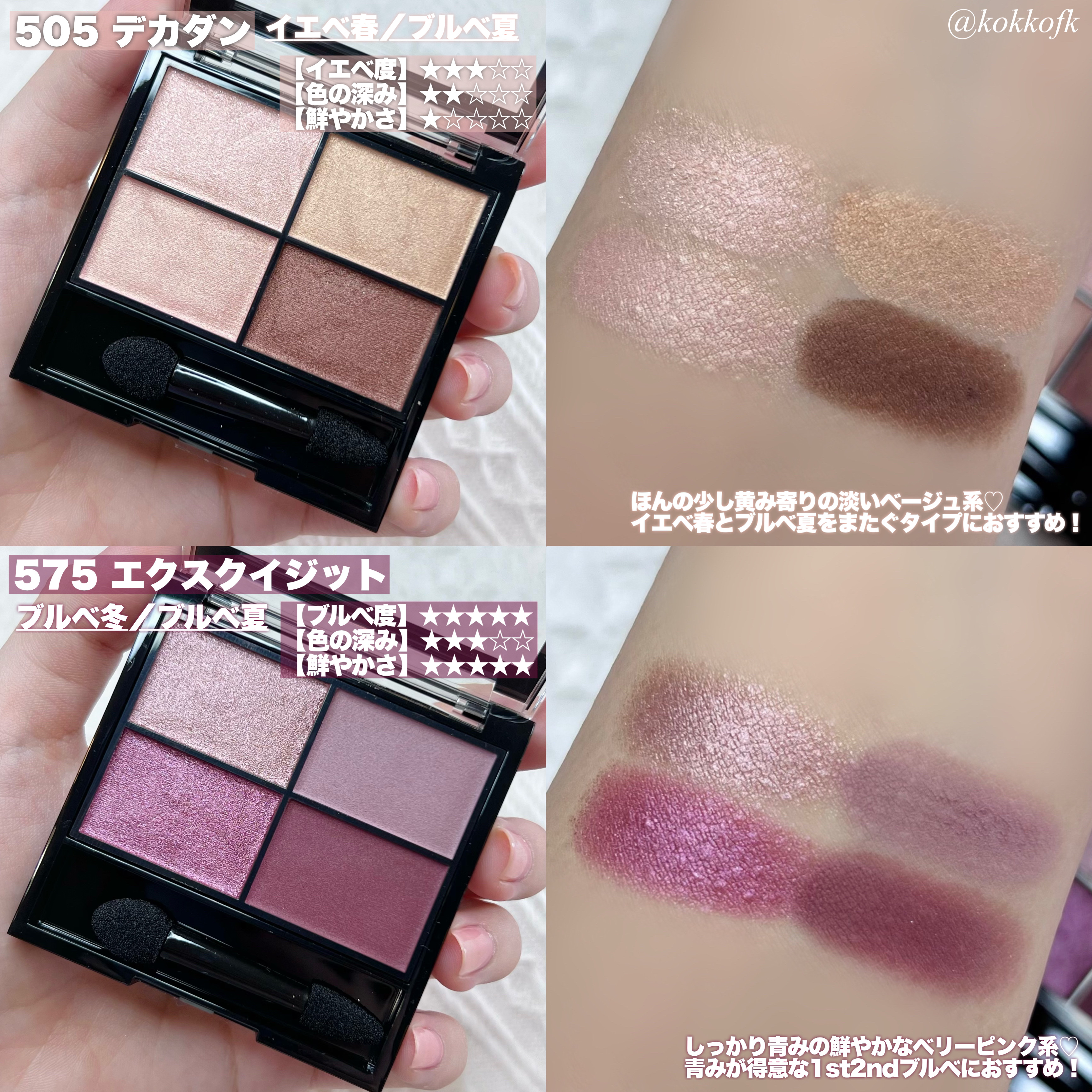 レブロン カラーステイ デイ トゥ ナイト アイシャドウ クアッド/REVLON/アイシャドウパレットを使ったクチコミ（3枚目）