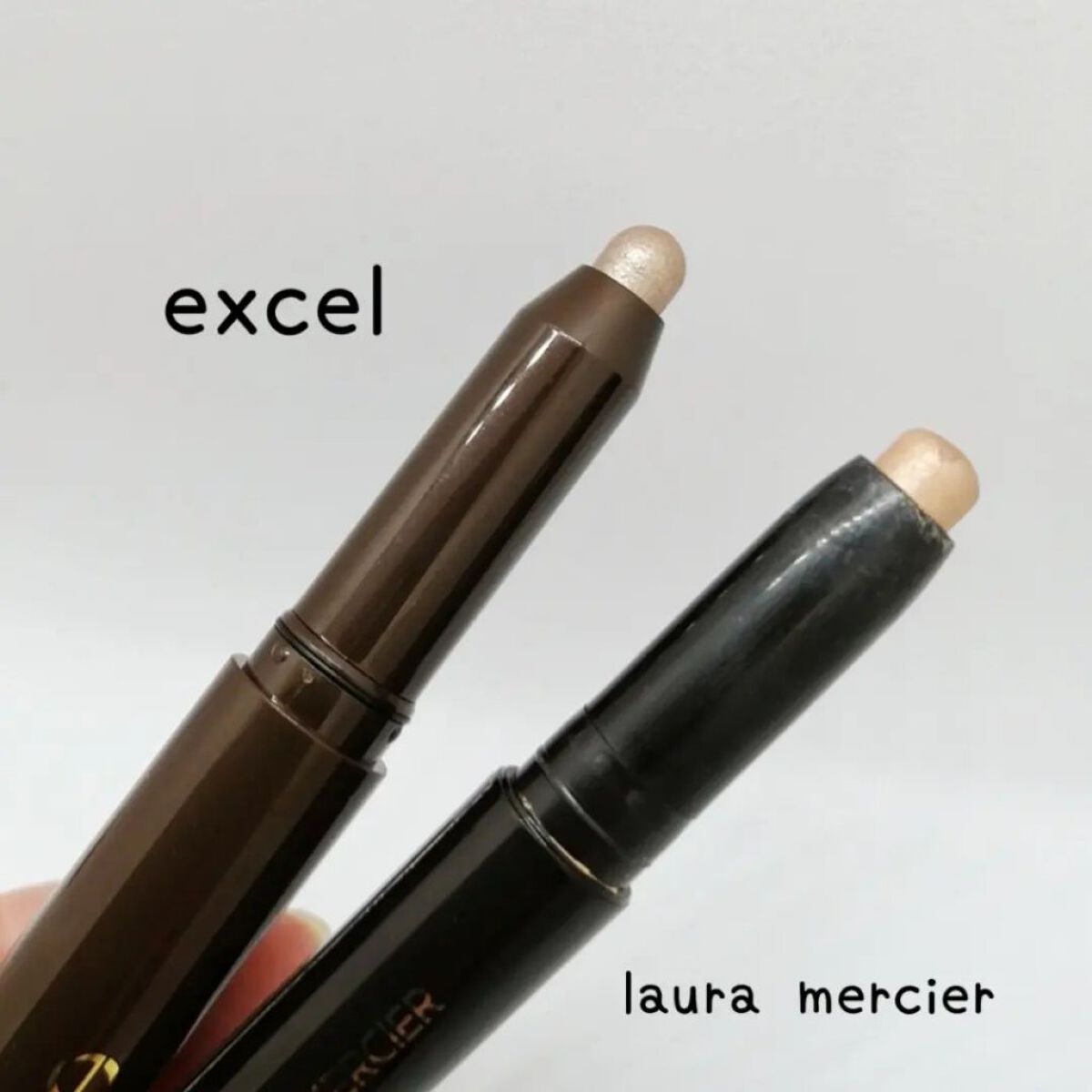 グリームオンフィットシャドウ/excel/スティックアイシャドウを使ったクチコミ（3枚目）