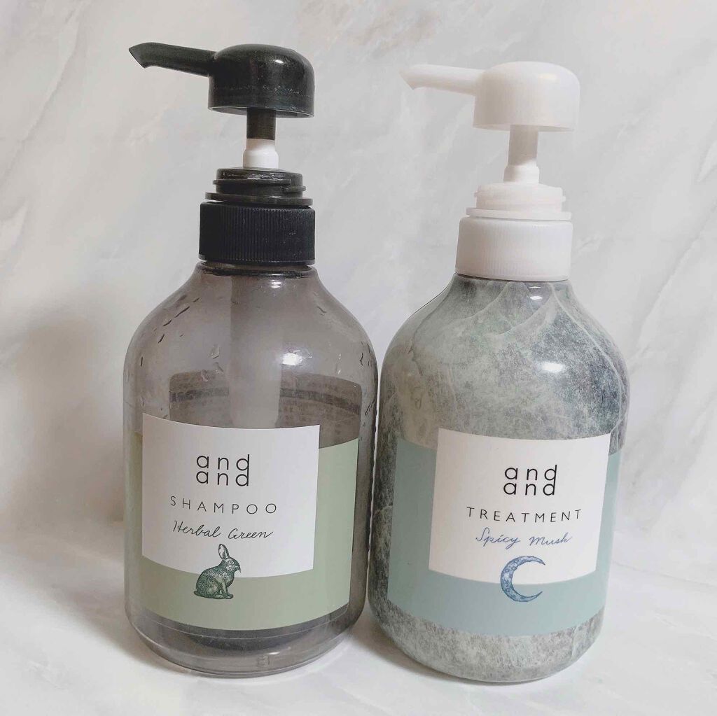 静かに ハーバルグリーンの香り シャンプー/and and/市販シャンプーを使ったクチコミ(1枚目)