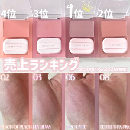 ティンテッドミルククリームブラッシュ /HOLIKA HOLIKA/ジェル・クリームチークを使ったクチコミ(4枚目)