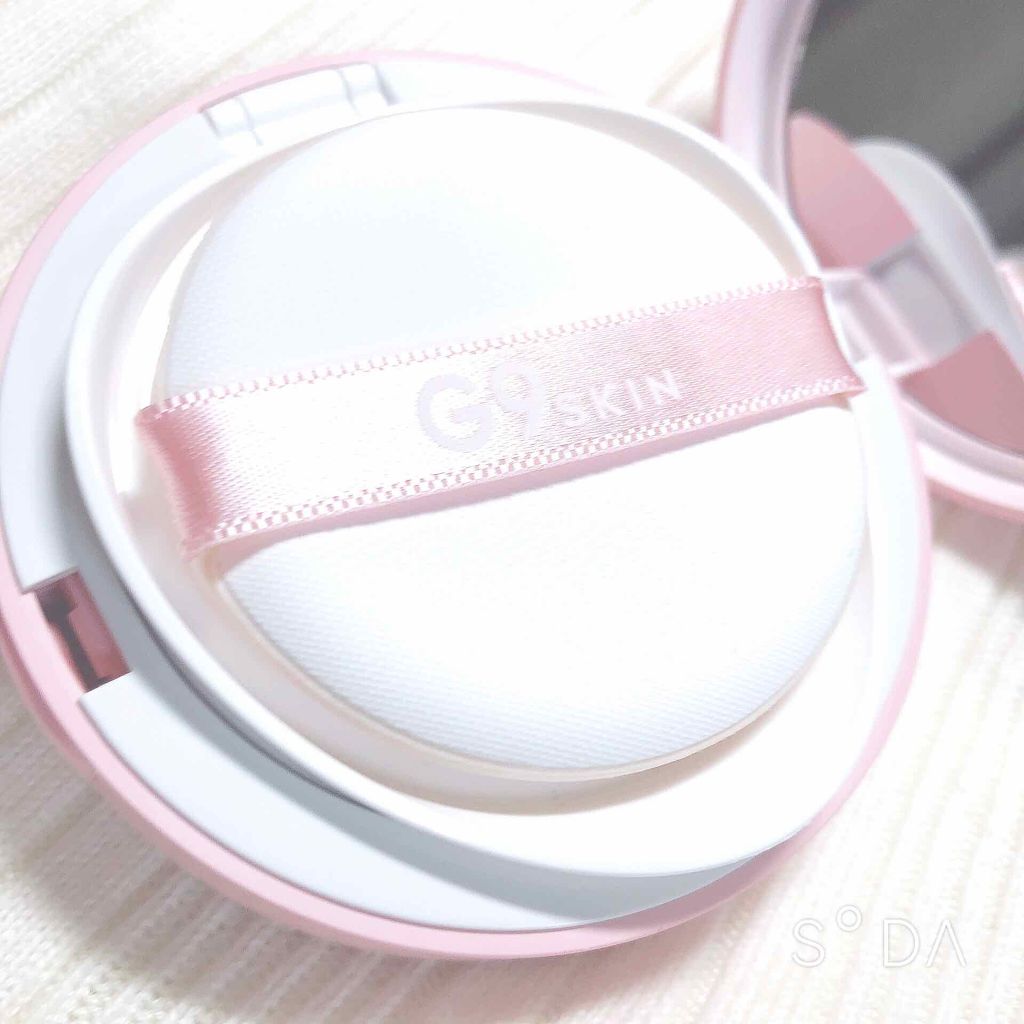 WHITE CREAMY CUSHION(ウユファンデ)/G9SKIN/化粧下地を使ったクチコミ(2枚目)