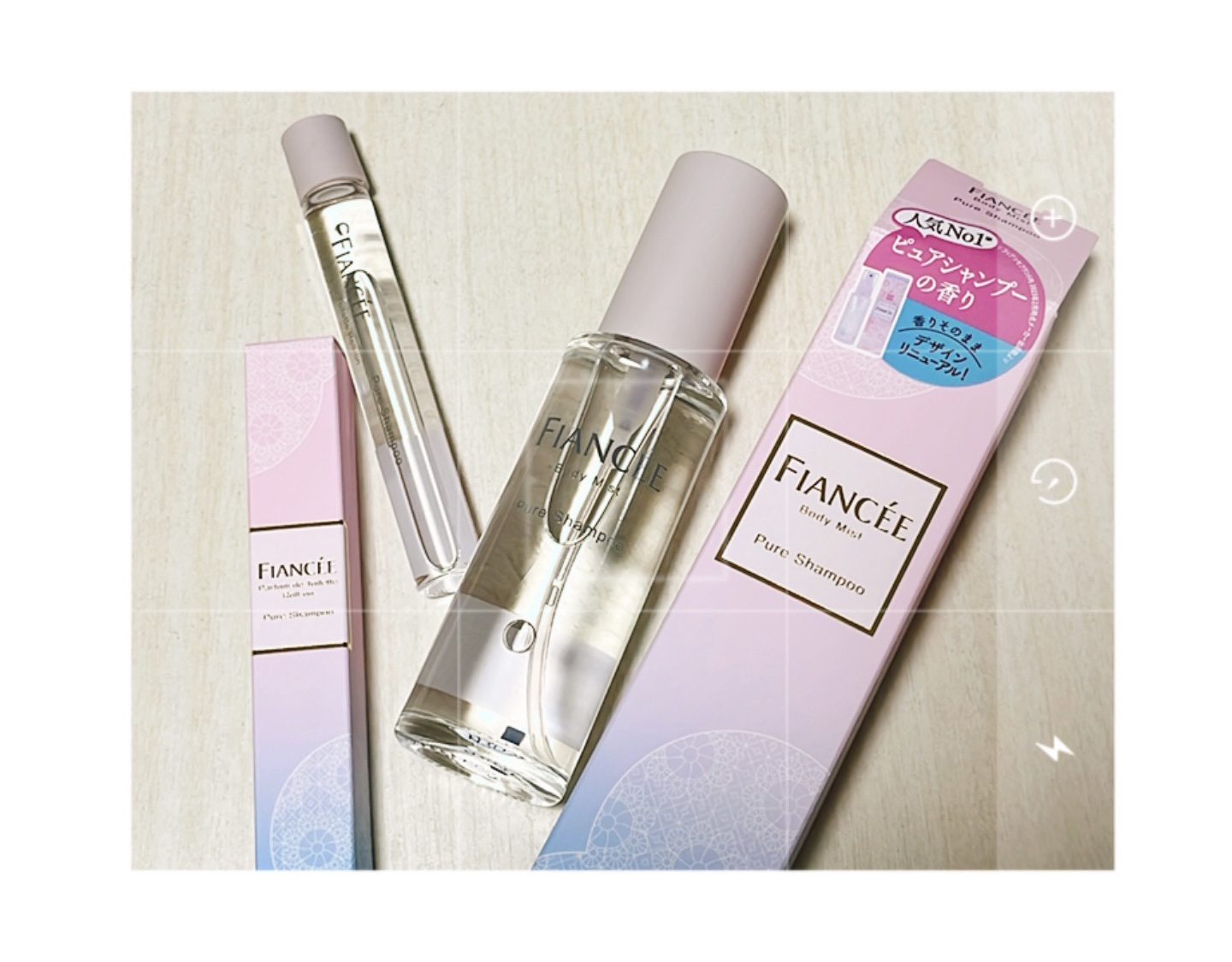 ボディミスト ピュアシャンプーの香り【パッケージリニューアル】/フィアンセ/香水(レディース)を使ったクチコミ（1枚目）