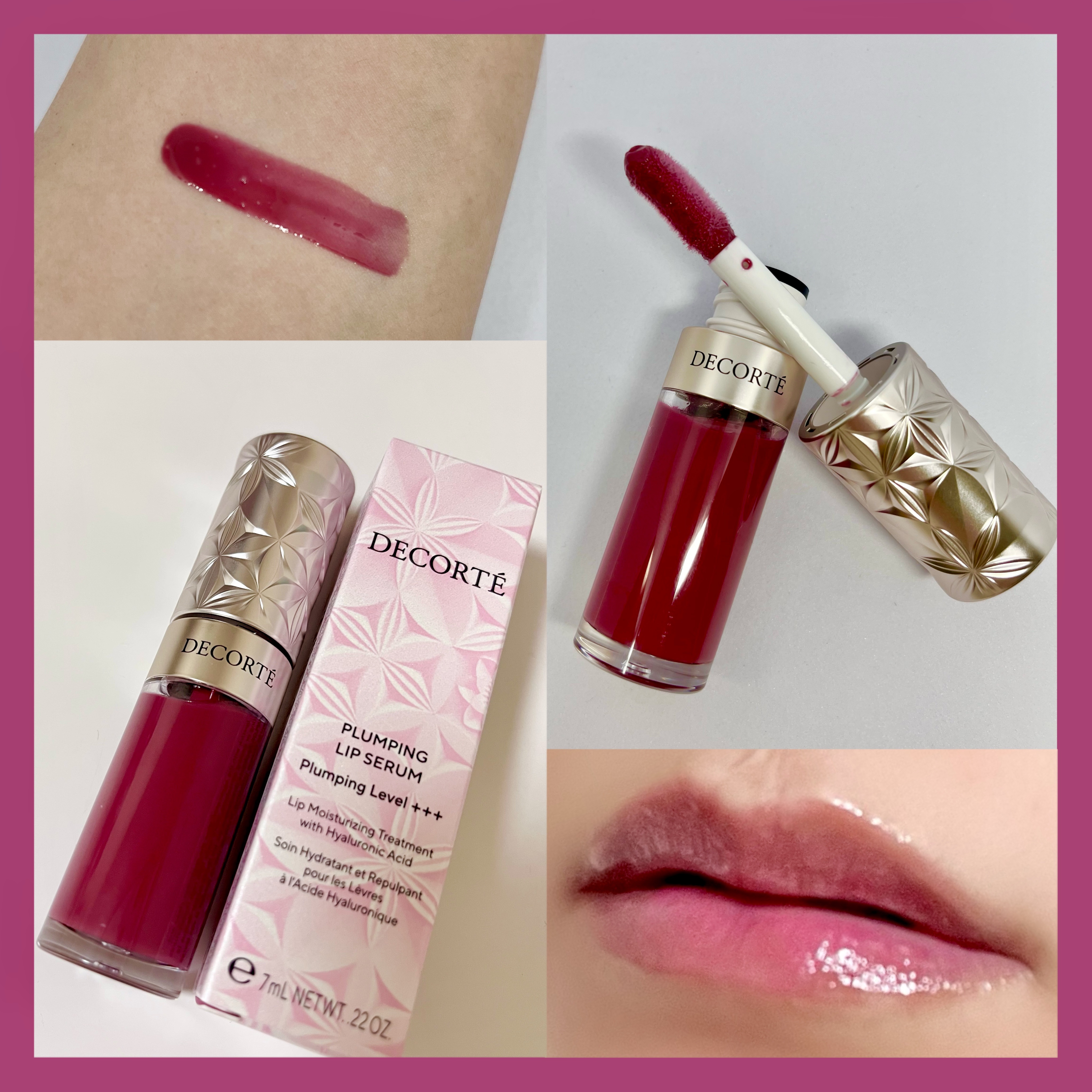 プランピング リップセラム 03 blackcurrant/DECORTÉ/リップ美容液を使ったクチコミ（2枚目）