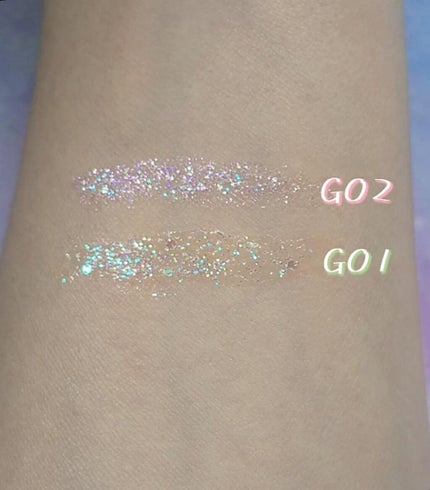 パールブリーアイグリッター/BLACK ROUGE/グリッターを使ったクチコミ(4枚目)