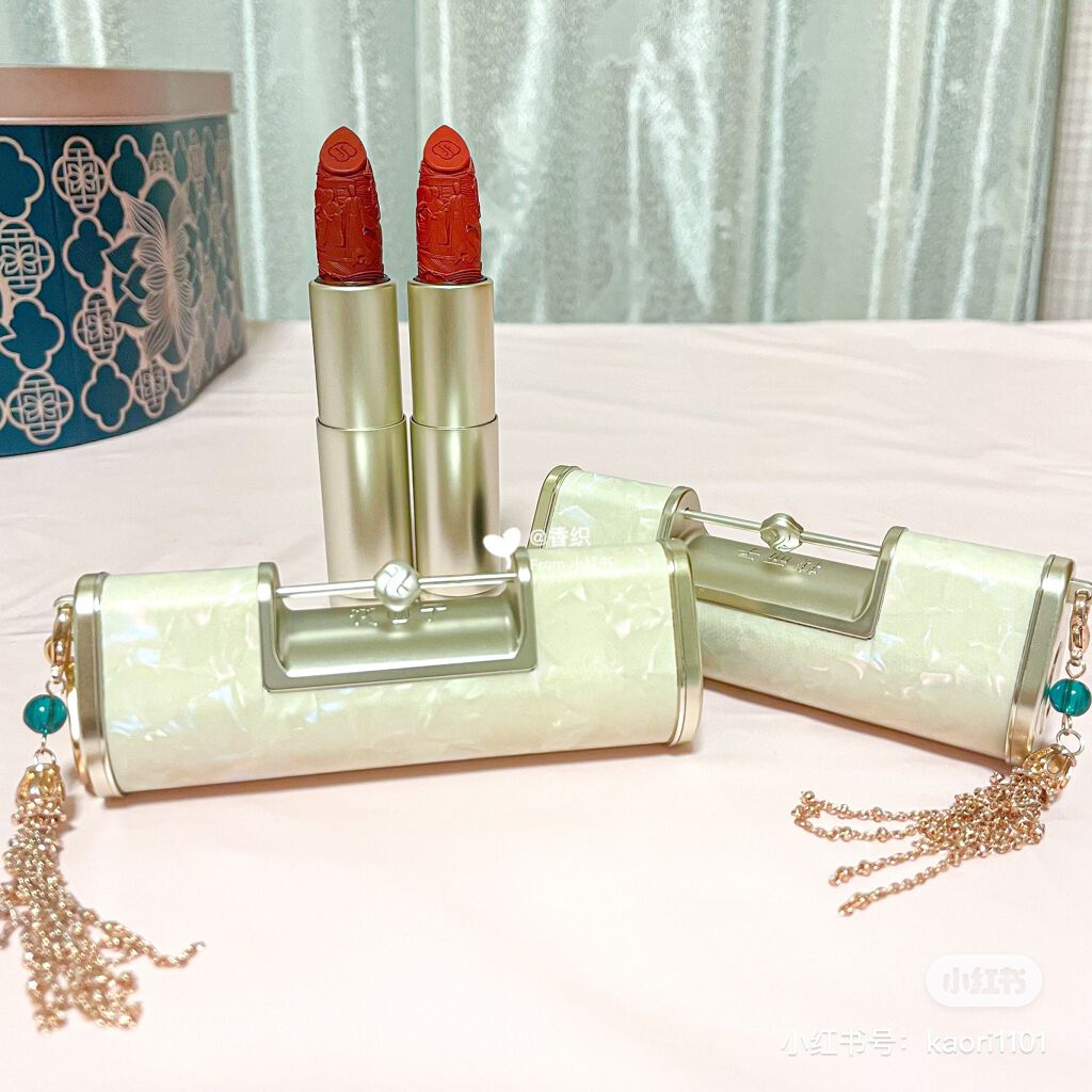 百花同心錠 彫刻リップ/花西子/口紅を使ったクチコミ(9枚目)