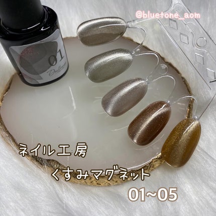 くすみマグネット/ネイル工房/ジェルネイルを使ったクチコミ(1枚目)