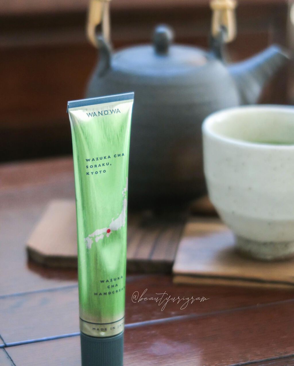 ナチュラル 和束茶 ハンドクリーム/WANOWA/ハンドクリームを使ったクチコミ（1枚目）