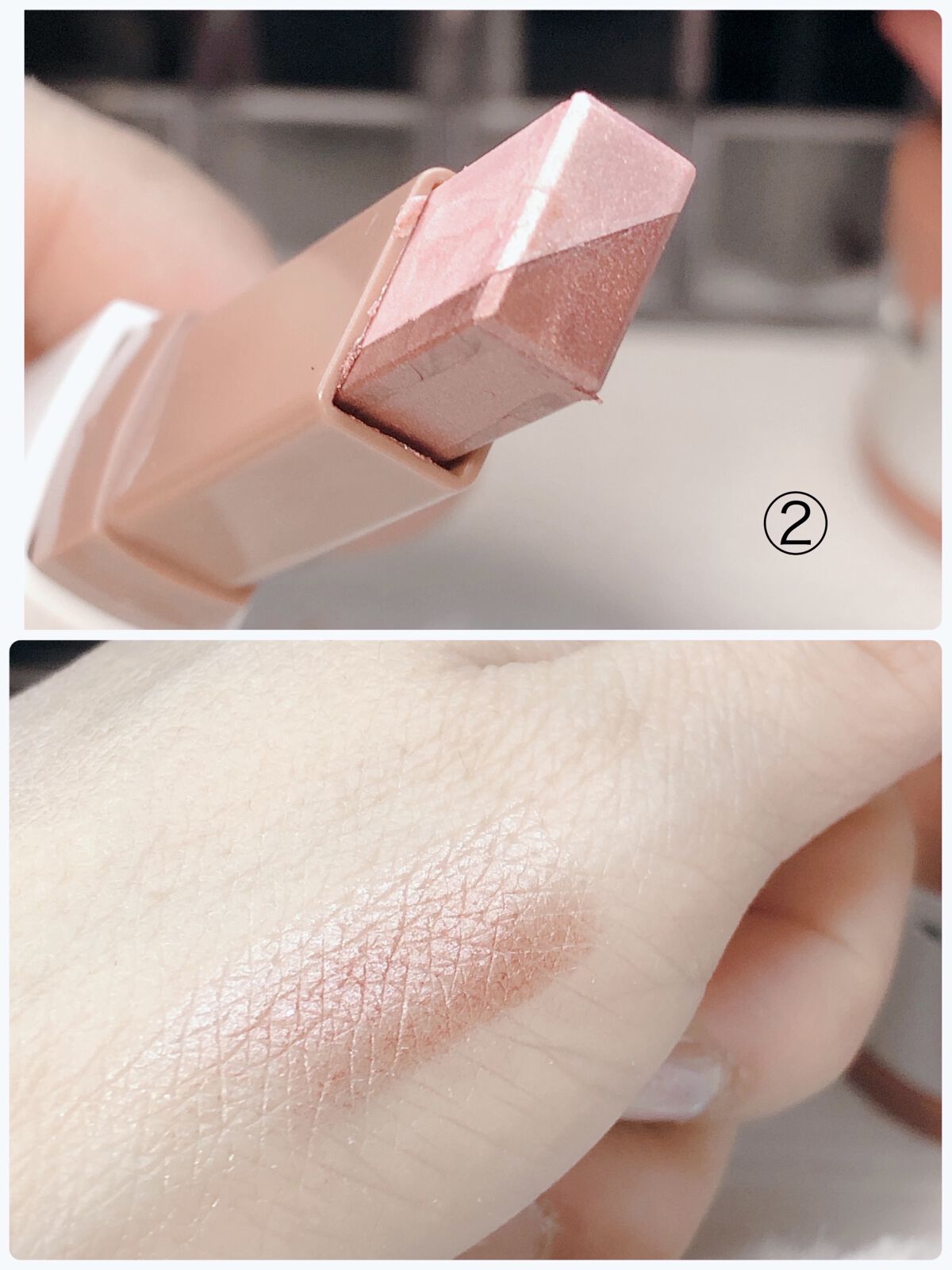 ツートンアイシャドウスティックアイレタッチ/REVERIE DIARY/スティックアイシャドウを使ったクチコミ（3枚目）