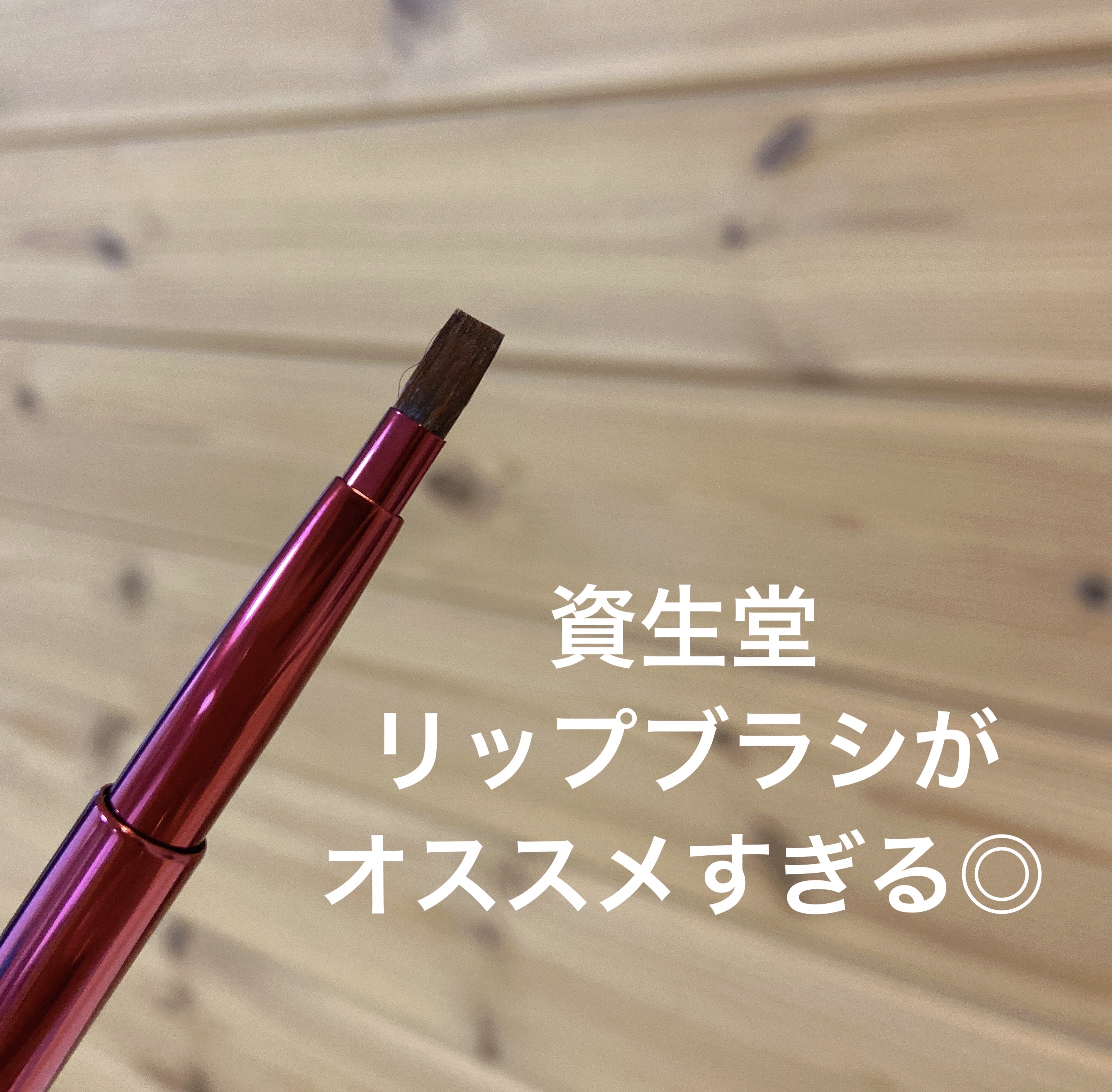 リップブラシ（レッド）Ｎ 407/SHISEIDO/メイクブラシを使ったクチコミ（1枚目）