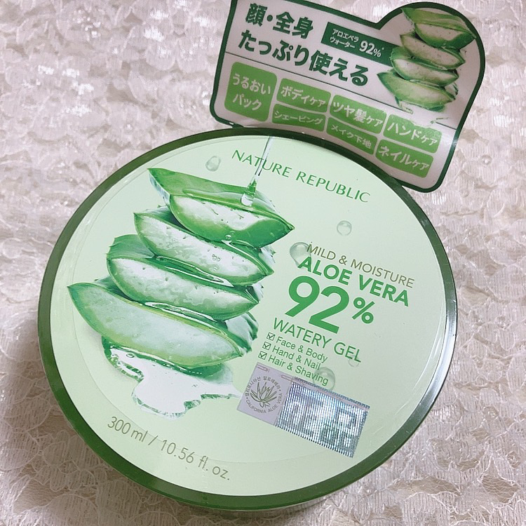 マイルド＆モイスチャーアロエジェル/ネイチャーリパブリック/ボディローションを使ったクチコミ（1枚目）